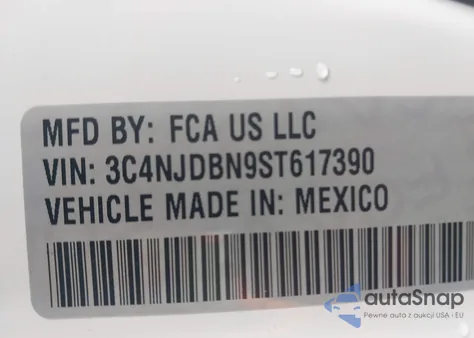 2025 Jeep Compass Latitude 4X4 z USA, uszkodzony, nr VIN 3C4NJDBN9ST617390